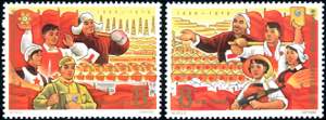 CHINA 1967 - Complete set (Mich.964/965), ... 