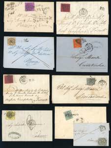 STATO PONTIFICIO 1852/1870 - Nove lettere, ... 