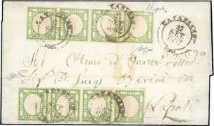 1862 - 1/2 tornese verde giallo (17e), due ... 