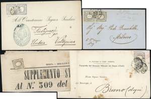 SARDEGNA 1863 - 1 cent. per stampati (19), ... 