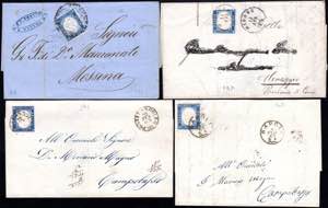 REGNO DITALIA 1863 - Quattro lettere ... 