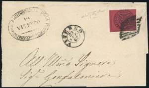 1867 - 20 cent. rosso bruno (18), ottimo ... 