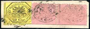 1868 - 80 cent. rosa chiaro, coppia ... 
