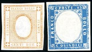 1862/63 - 2 cent. bistro per stampati, 15 ... 