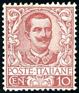 1901 - 10 cent. Floreale (71), ottima ... 