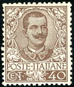 1901 - 40 cent. Floreale (74), buona ... 