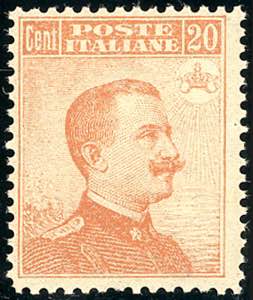 1916 - 20 cent. Michetti, senza filigrana ... 