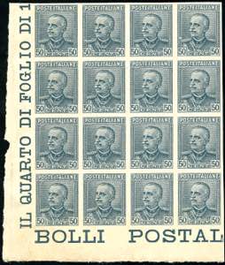 1928 - 50 cent. Parmeggiani (225), prova ... 