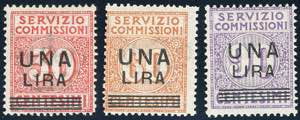 1925 - Soprastampati (4/6), gomma integra, ... 