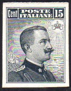 1909 - 15 cent. Michetti (86), prova di ... 