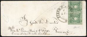 1861 - 5 cent. verde (18), coppia ... 