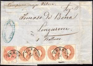 1863 - 5 soldi rosso, 10 soldi bruno ... 