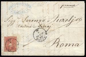 1860 - 40 cent. carminio (21), lievi ... 