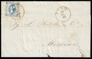 1863 - 15 cent. Litografico, I tipo (12), ... 