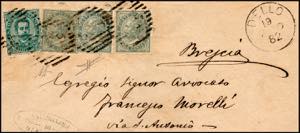 1882 - 5 cent. De La Rue (T16), tre ... 