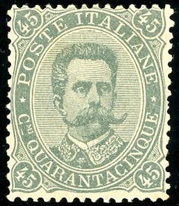 1889 - 45 cent. Umberto I (46), buona ... 