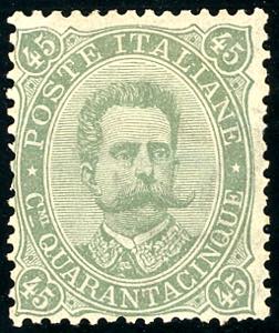 1889 - 45 cent. Umberto I (46), discreta ... 