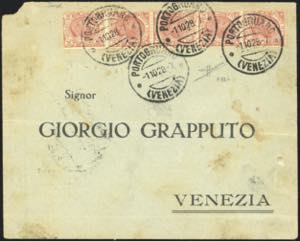 1928 - 10 cent. Leoni, falso per posta di ... 