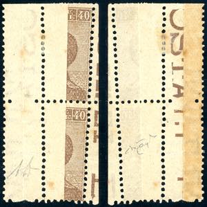 1908 - 40 cent. Michetti (84), stampa ... 