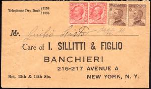 1923 - 40 cent. Michetti, falso per posta di ... 