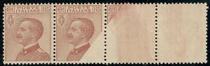 1917 - 85 cent. Michetti, striscia ... 