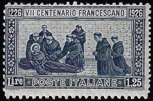 1926 - 1,25 lire San Francesco, dent. 11 da ... 