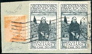 1927 - 60 cent. Michetti, falso per posta di ... 