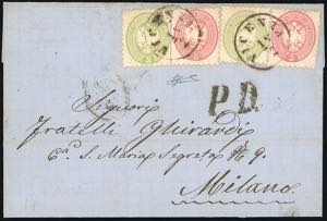 1865 - 3 soldi e 5 soldi, due esemplari, ... 