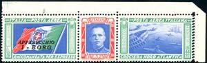 1933 - 5,25 + 44,75 lire Trittico I-BORG, ... 