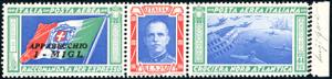 1933 - 5,25 + 44,75 lire Trittico I-MIGL, ... 