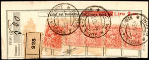 1934 - 25 cent. Assicurazioni dItalia, ... 