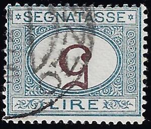 1870 - 5 lire azzurro e bruno, cifra ... 
