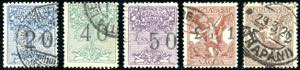 1924 - 20 cent., 40 cent., 50 cent., 1 lira, ... 