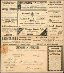 1890 - 20 cent. Umberto I, perforato CC, ... 