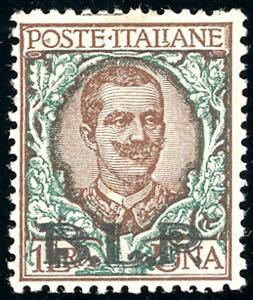 1922 - 1 lira soprastampa BLP del II tipo ... 