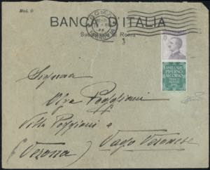 1924 - 50 cent. Piperno (13), perfetto, su ... 