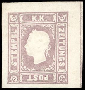 1859 - 1,05 soldi lilla grigio, bordo di ... 