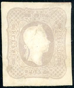 1861 - 1,05 soldi grigio rosa (10d), gomma ... 
