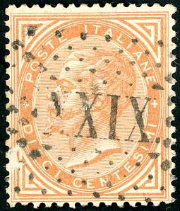 1866 - 10 cent. De La Rue (17), lieve ... 