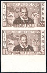 1954 - 25 lire lire Marco Polo, coppia ... 