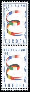 1957 - 60 lire Europa CEPT, doppia ... 