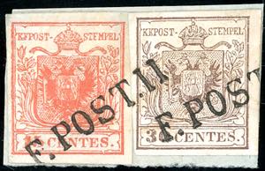 F.POST II, SD punti R3 - 15 cent., 30 cent. ... 