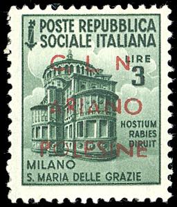 ARIANO POLESINE 1945 - 3 lire soprastampato, ... 