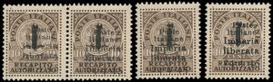 IMPERIA 1945 - 10 cent. recapito ... 