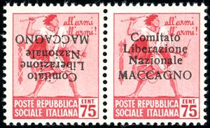 MACCAGNO 1945 - 75 cent. Monumenti ... 