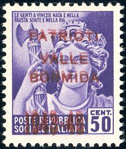 VALLE BORMIDA 1945 - 50 cent. doppia ... 