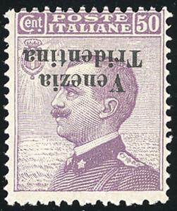 TRENTINO ALTO ADIGE 1918 - 50 cent. violetto ... 