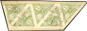 FIUME GIORNALI 1920 - 1 cent. Nave, carta ... 