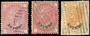 MONTEVIDEO 1874 - 40 cent., due esemplari e ... 