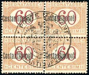 COSTANTINOPOLI SEGNATASSE 1922 - 60 cent., ... 